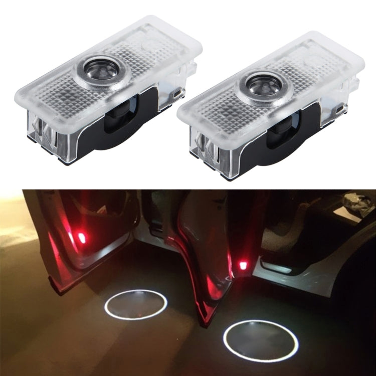 2 PCS LED Car Door Welcome Logo Car Brand 3D Shadow Light for Mercedes-Benz - In Car by buy2fix | Online Shopping UK | buy2fix