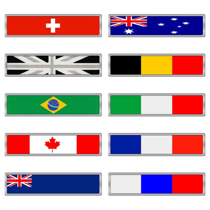 2 PCS Australian Flag Pattern Rectangle Car-Styling Sticker Random Decorative Sticker - Decorative Sticker by buy2fix | Online Shopping UK | buy2fix