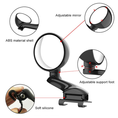 3R-094 Auxiliary Rear View Mirror Car Adjustable Blind Spot Mirror Wide Angle Auxiliary Rear View Side Mirror for Left Mirror - Convex Mirror & Accessories by 3R | Online Shopping UK | buy2fix