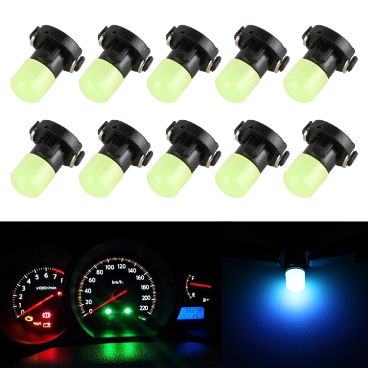 10 PCS 2W T3 Wedge Instrument Panel LED Light Dashboard Gauge Cluster Indicator Lamp Bulb(Ice Blue Light) - In Car by buy2fix | Online Shopping UK | buy2fix
