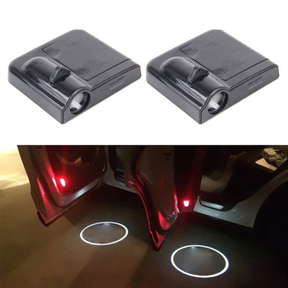 2 PCS LED Ghost Shadow Light, Car Door LED Laser Welcome Decorative Light, Display Logo for KIA K2 Car Brand(Black) - Door Lights by buy2fix | Online Shopping UK | buy2fix