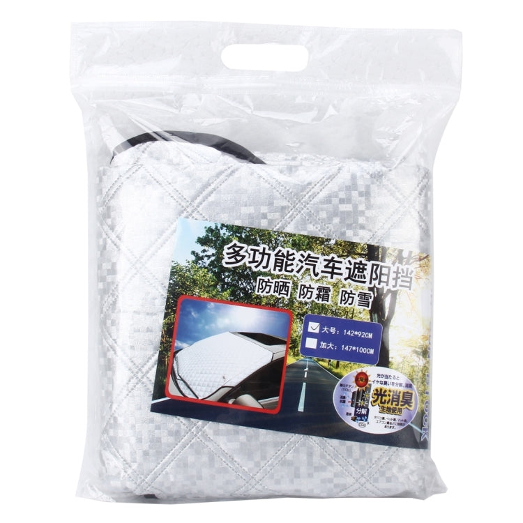 Car Auto Aluminum Film Sunshine Frost Snow Protect Windshield Cover, Size:142×92cm - Aluminum Film PEVA by buy2fix | Online Shopping UK | buy2fix