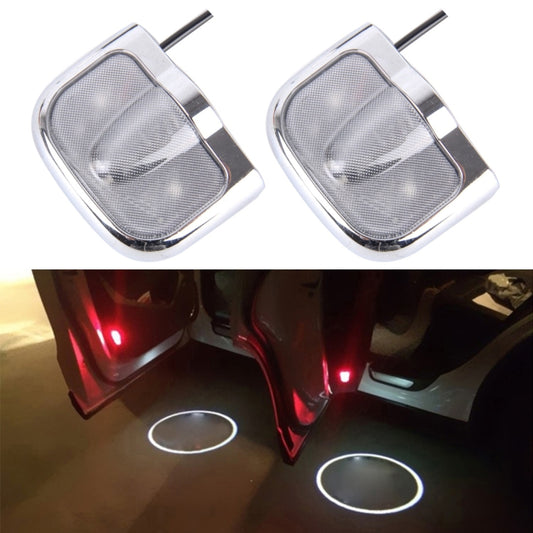 2 PCS LED Car Door Welcome Logo Car Brand Shadow Light Laser Projector Lamp for Chevrolet(Silver) - Door Lights by buy2fix | Online Shopping UK | buy2fix