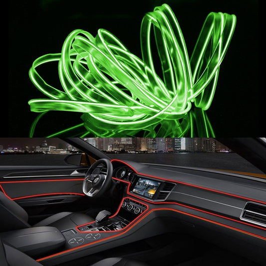 3m Cold Light Flexible LED Strip Light For Car Decoration(Fluorescent Green Light) - Atmosphere lights by buy2fix | Online Shopping UK | buy2fix