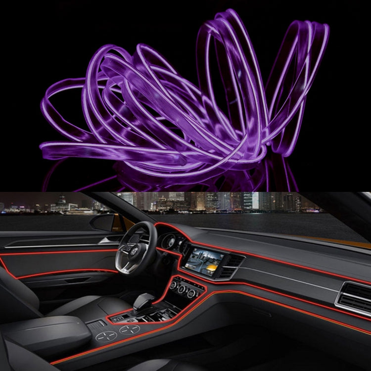 3m Cold Light Flexible LED Strip Light For Car Decoration(Purple Light) - Atmosphere lights by buy2fix | Online Shopping UK | buy2fix