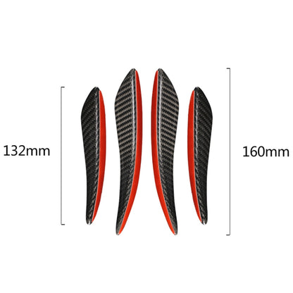 4 PCS Universal Car Carbon Fiber Front Air Knife Decorative Sticker - Decorative Sticker by buy2fix | Online Shopping UK | buy2fix