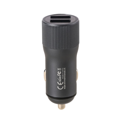 REMAX RCC221 Retour Series QC3.0 Dual USB Car Charger(Tarnish) - Car Charger by REMAX | Online Shopping UK | buy2fix