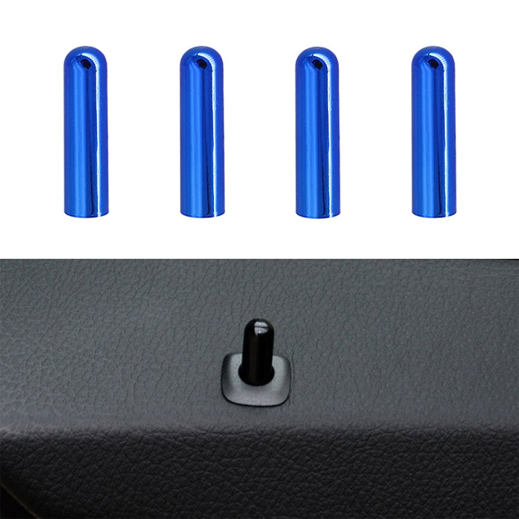 4 PCS Car Unlock Cover Door Bolt Door Handle for BMW X1 / X6(Blue) - In Car by buy2fix | Online Shopping UK | buy2fix