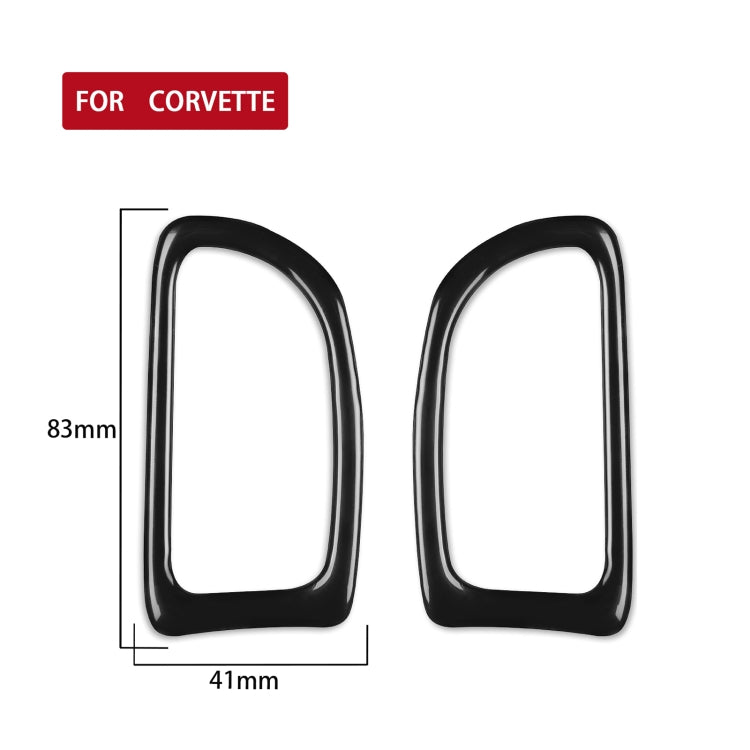 For Chevrolet Corvette C7 2014-2019 Car Dashboard Defogging Vent Decorative Sticker, Left Drive - In Car by buy2fix | Online Shopping UK | buy2fix