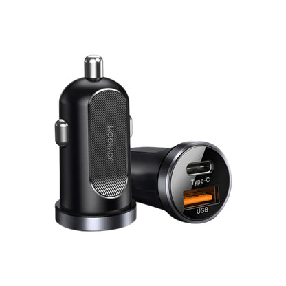 JOYROOM C-A08 30W Mini PD+QC3.0 Dual-port Smart Car Charger (Black) - Car Charger by JOYROOM | Online Shopping UK | buy2fix