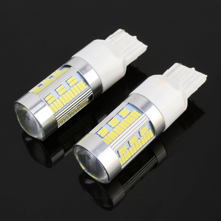 2 PCS T20 / 7440 DC12-24V 21W Car Turn Light 105LEDs SMD-4014 Lamps, with Decoder (White Light) - In Car by buy2fix | Online Shopping UK | buy2fix