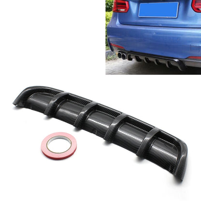 XH-6132 Carbon Texture Universal Car Rear Bumper Lip Diffuser 6 Shark Fin Style Rear Lower Spoiler, Size: 67cm -  by buy2fix | Online Shopping UK | buy2fix