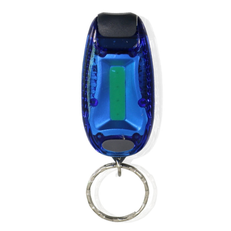 Multifunctional Portable Bicycle Taillight Helmet Light Running Warning Light Luminous Keychain (Blue) - Taillights by buy2fix | Online Shopping UK | buy2fix