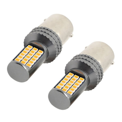 2 PCS 1156 / BA15S DC12V / 5W Car Turn Lights / Reversing Lights / Brake Lights with 36LEDs SMD-2025 Lamps (Yellow Light) - In Car by buy2fix | Online Shopping UK | buy2fix