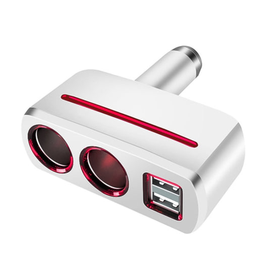 SHUNWEI SD-1918 80W 3.1A Car 2 in 1 Dual USB Charger (White) -  by SHUNWEI | Online Shopping UK | buy2fix