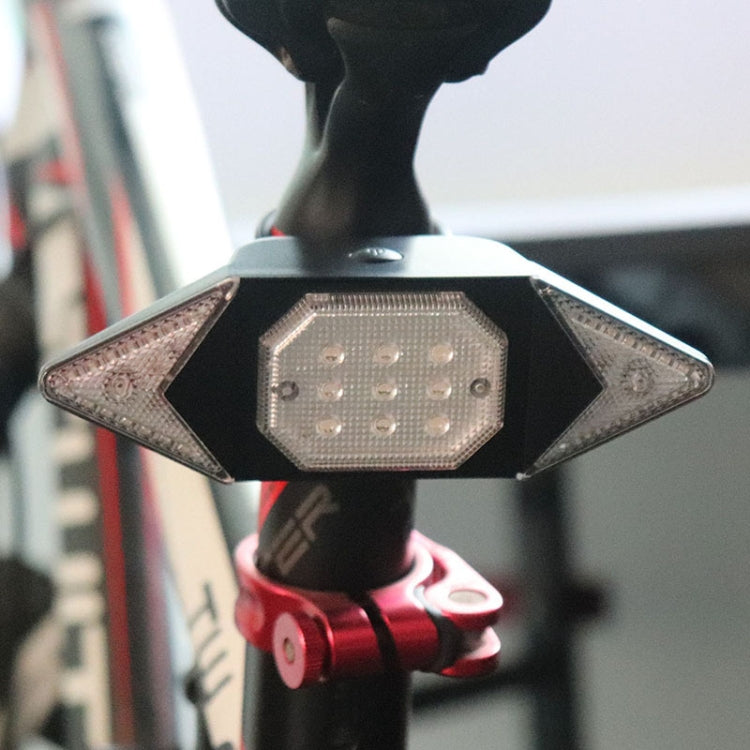 USB Rechargeable Bicycle Turn Light Wireless Remote Control Bike Tail Light - Taillights by buy2fix | Online Shopping UK | buy2fix