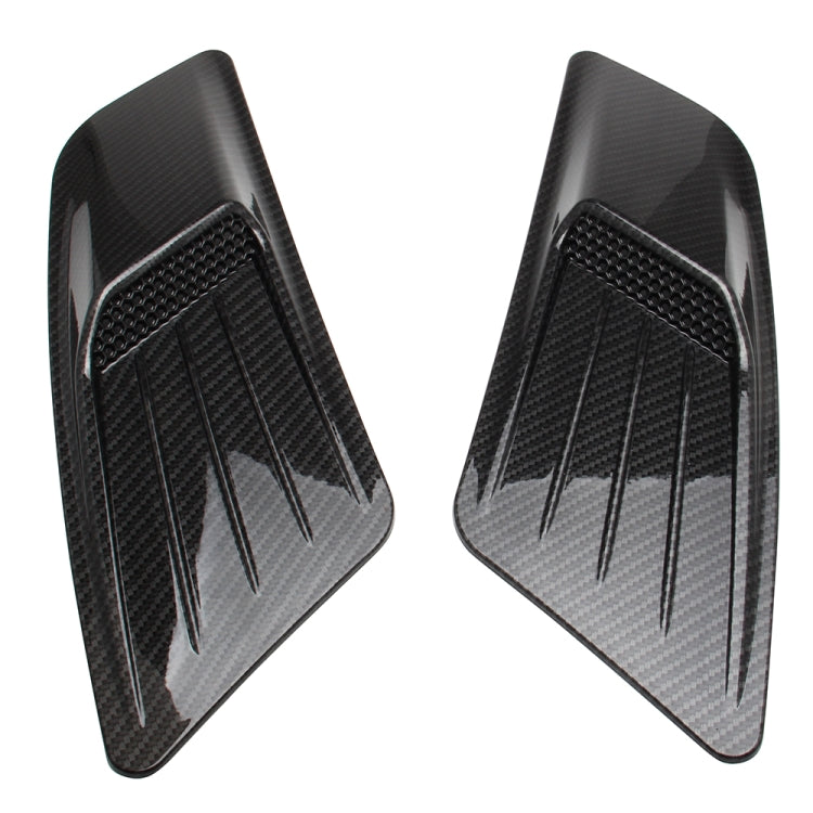 2 PCS Car Decorative Air Flow Intake Scoop Bonnet Side Fender Vent Hood Set for Ford Mustang 2015-2017, Carbon Fiber -  by buy2fix | Online Shopping UK | buy2fix