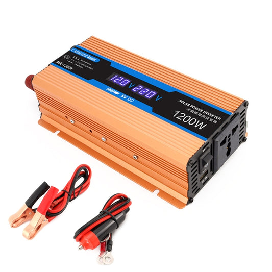 Carmaer 12V to 220V 1200W Car Multi-function Double Digital Display Inverter Household Power Converter - In Car by buy2fix | Online Shopping UK | buy2fix