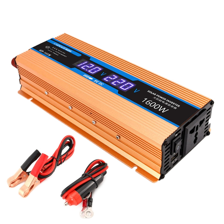 Carmaer 24V to 220V 1600W Car Multi-function Double Digital Display Inverter Household Power Converter - In Car by buy2fix | Online Shopping UK | buy2fix