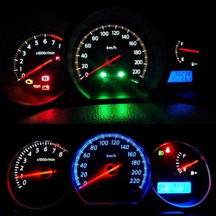 10 in 1 Car T5 0.2W DC12V Instrument Panel LED Decorative Light(White Light) - In Car by buy2fix | Online Shopping UK | buy2fix