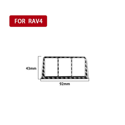 Carbon Fiber Car Headlight Switch Frame Decorative Sticker for Toyota Old RAV4 2006-2013,Left and Right Drive Universal - In Car by buy2fix | Online Shopping UK | buy2fix