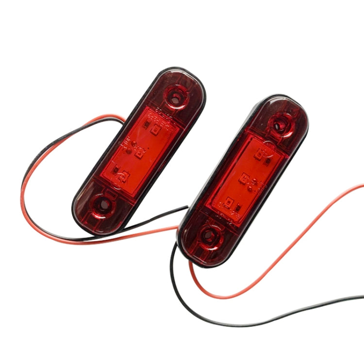 5 PCS MK-327 Car / Truck 3LEDs Side Marker Indicator Light Tail Light (Red Light) - In Car by buy2fix | Online Shopping UK | buy2fix