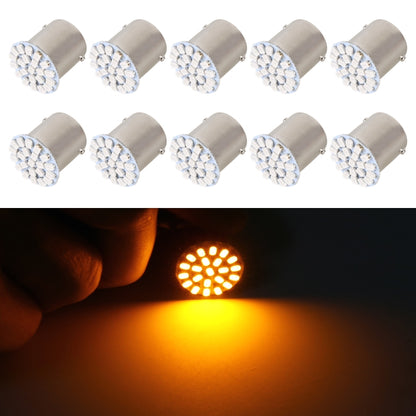 10pcs 1156 DC12V 1.2W Car Turn Signal Light (Yellow Light) - In Car by buy2fix | Online Shopping UK | buy2fix