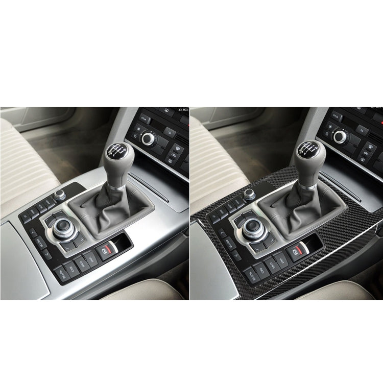 Car Carbon Fiber Gear Shift Position + Side Panel Decorative Sticker for Audi A6 2005-2011, Right Drive, High Configuration -  by buy2fix | Online Shopping UK | buy2fix