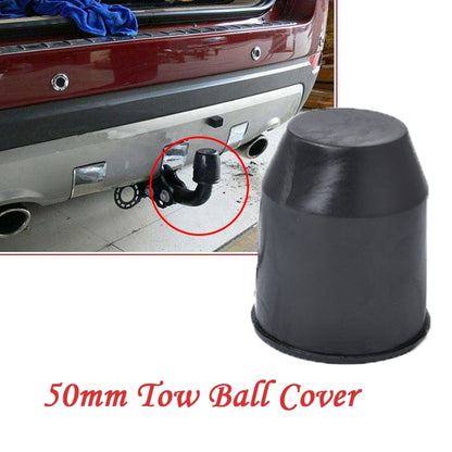 50mm Plastic Car Truck Tow Ball Cover Cap Towing Hitch Trailer Towball Protection - In Car by buy2fix | Online Shopping UK | buy2fix