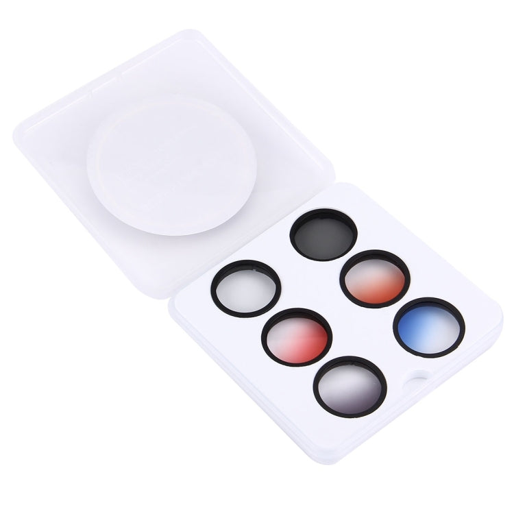JUNESTAR 6 in 1 Professional 34mm Lens Filter(CPL + UV + Gradual Red + Gradual Orange + Gradual Blue + Gradual Grey) for DJI Phantom 3 & 4 - DJI & GoPro Accessories by JSR | Online Shopping UK | buy2fix