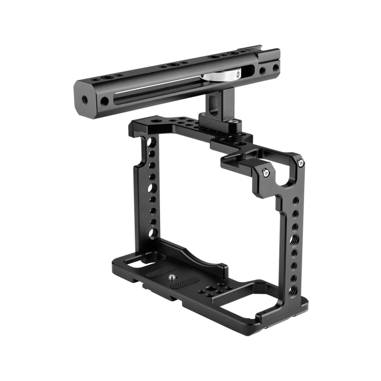 YELANGU C18 YLG0915A-B Video Camera Cage Stabilizer with Handle for Panasonic Lumix DC-S1H / DC-S1 / DC-S1R (Black) - Camera Accessories by YELANGU | Online Shopping UK | buy2fix