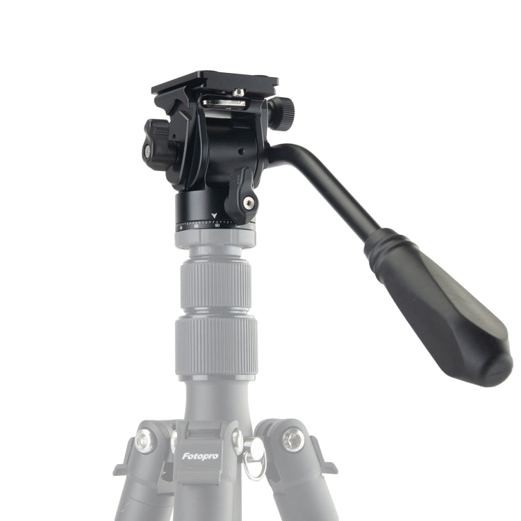 Fotopro MH-2A  Aluminum Alloy Heavy Duty Video Camera Tripod Action Fluid Drag Head with Sliding Plate for DSLR & SLR Cameras (Black) - Camera Accessories by Fotopro | Online Shopping UK | buy2fix