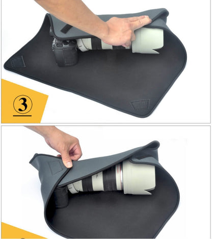 Shockproof Neoprene Bag Magic Wrap Blanket for Canon / Nikon / Sony Camera Lens, Size: 55 x 55cm - Camera Accessories by buy2fix | Online Shopping UK | buy2fix