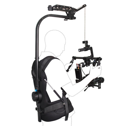 YELANGU B100 Stabilizer Vest Camera Support System with Damping Head for DSLR & DV Cameras, Load: 8-18kg (Black) - Shoulder Rigs by YELANGU | Online Shopping UK | buy2fix