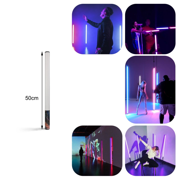 LUXCeO Mood1 50cm RGB Colorful Atmosphere Rhythm LED Stick Handheld Video Photo Fill Light, No Tripod - Camera Accessories by LUXCeO | Online Shopping UK | buy2fix