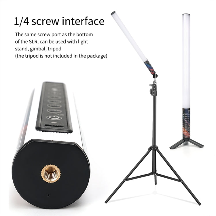 LUXCeO Mood1 50cm RGB Colorful Atmosphere Rhythm LED Stick Handheld Video Photo Fill Light, No Tripod - Camera Accessories by LUXCeO | Online Shopping UK | buy2fix