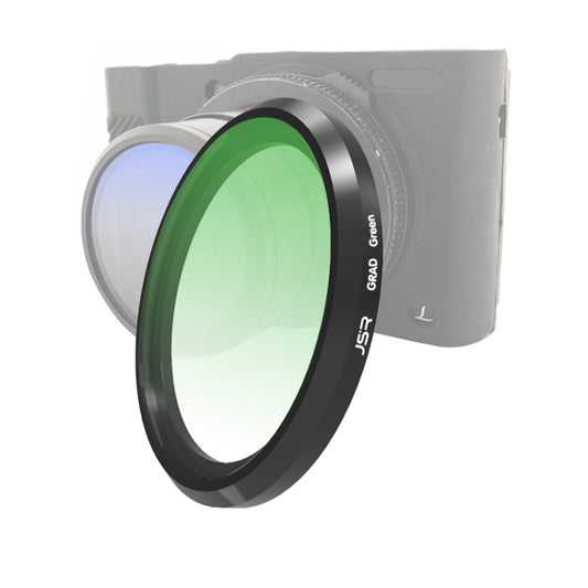 JSR Gradient Colored Lens Filter for Panasonic LUMIX LX10(Gradient Green) - Other Filter by JSR | Online Shopping UK | buy2fix