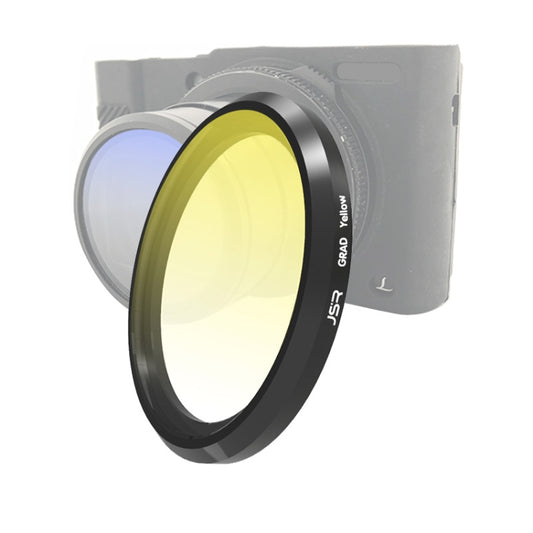 JSR Gradient Colored Lens Filter for Panasonic LUMIX LX10(Gradient Yellow) - Other Filter by JSR | Online Shopping UK | buy2fix