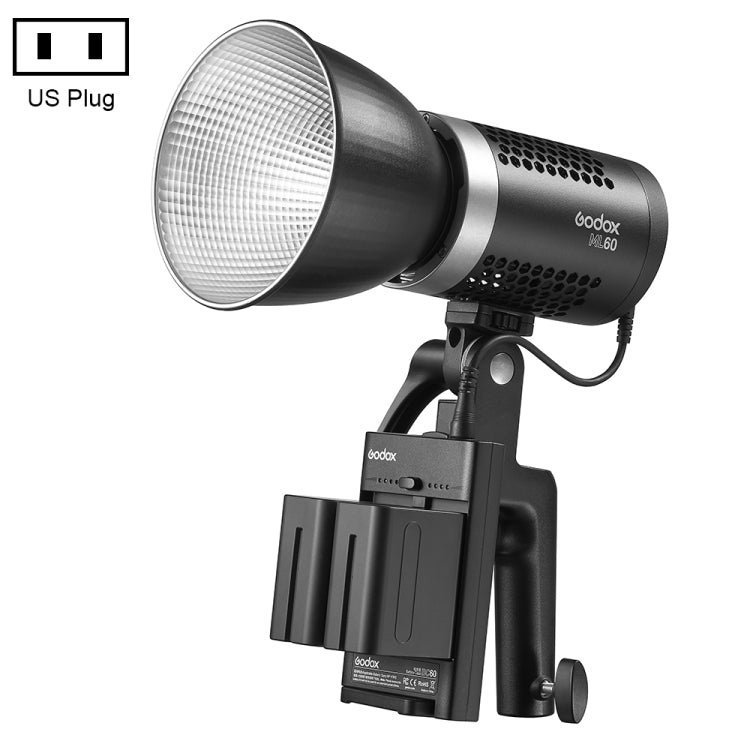 Godox ML60 60W LED Light 5600K Video Studio Flash Light(US Plug) - Shoe Mount Flashes by Godox | Online Shopping UK | buy2fix