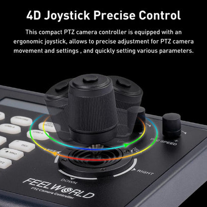 FEELWORLD KBC10 PTZ Camera Controller with Joystick and Keyboard Control ,Support PoE(UK Plug) - HD Camera by FEELWORLD | Online Shopping UK | buy2fix