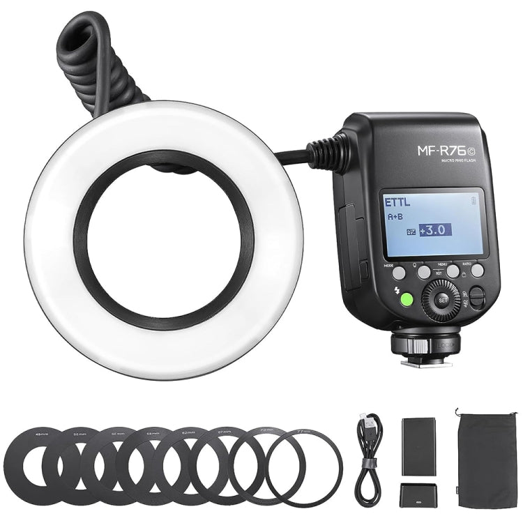 Godox MF-R76C TTL Macro Ring Flash for Canon - Shoe Mount Flashes by Godox | Online Shopping UK | buy2fix