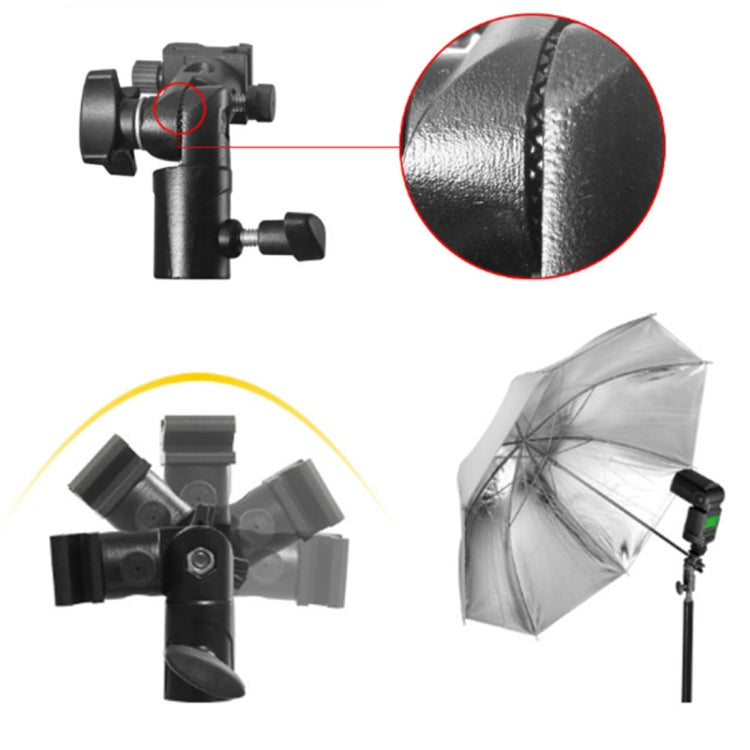 E Type Multifunctional Flash Light Stand Umbrella Bracket, Max Load: 3kg - Camera Accessories by buy2fix | Online Shopping UK | buy2fix