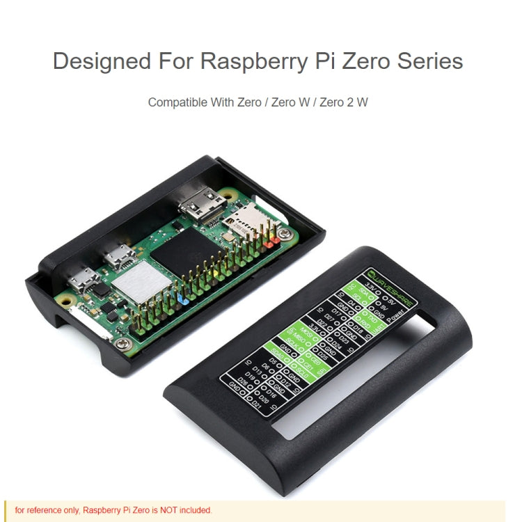 Waveshare ABS Protection Case for Raspberry Pi Zero Series / Zero / Zero 2 W - Modules Expansions Accessories by WAVESHARE | Online Shopping UK | buy2fix