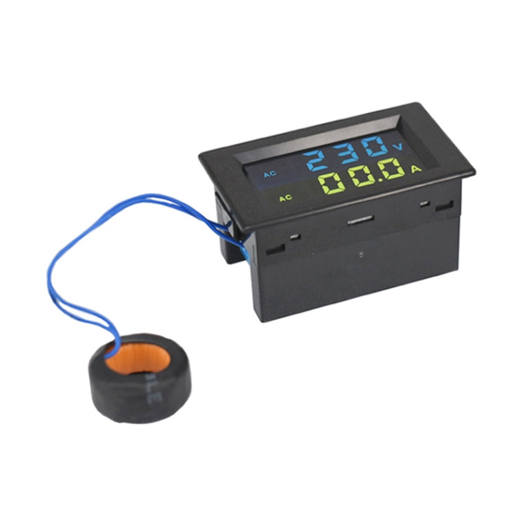 D85-2042A 110V 220V 380V 100A Digital AC Voltmeter Ammeter Current Amps Volt Meter LCD Panel Monitor (Black) - Consumer Electronics by buy2fix | Online Shopping UK | buy2fix