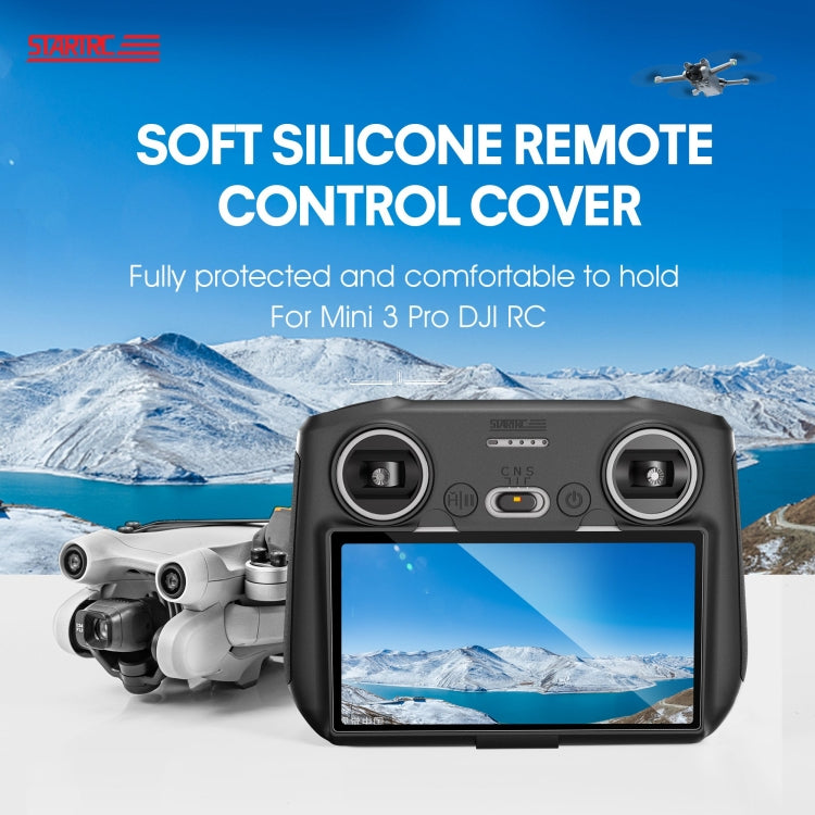 STARTRC Silicone Shockproof Anti-scratch Case for DJI Mini 3 Pro Remote Control(Black) - Carry Cases & Bags by STARTRC | Online Shopping UK | buy2fix