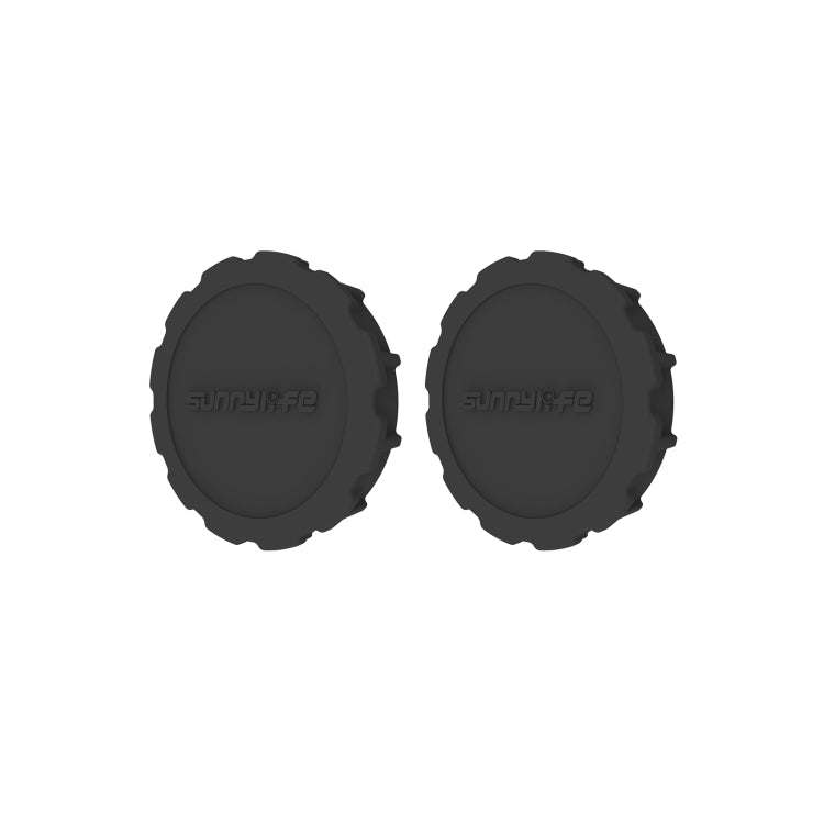 For DJI Osmo Action 3 / 4 Sunnylife 2pcs Scratch-resistant Camera Lens Cap Cover (Black) -  by Sunnylife | Online Shopping UK | buy2fix