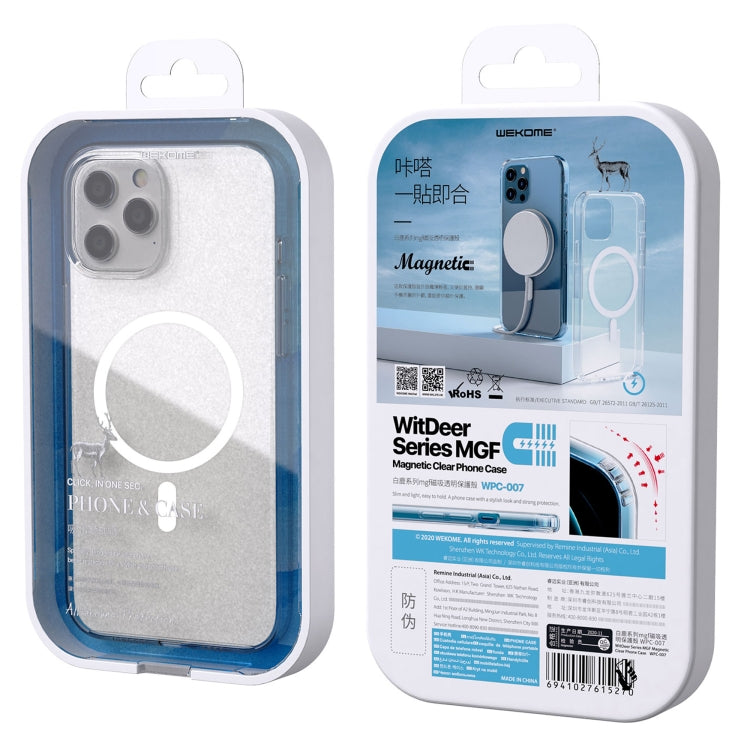WK WPC-007 iDeal Series Magsafe Case Magnetic Ring All-inclusive Clear TPU Transparent Shockproof Case For iPhone 11 - iPhone 11 Cases by WK | Online Shopping UK | buy2fix
