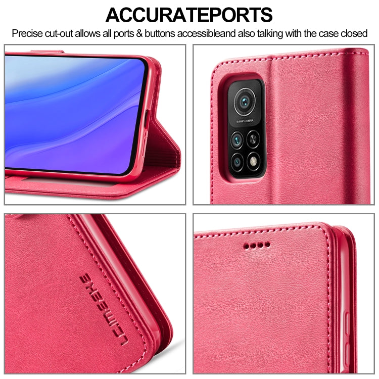 For Xiaomi Mi 10 5G / Mi 10T Pro 5G LC.IMEEKE Calf Texture Horizontal Flip Leather Case with Holder & Card Slots & Wallet(Red) - Xiaomi Cases by LC.IMEEKE | Online Shopping UK | buy2fix