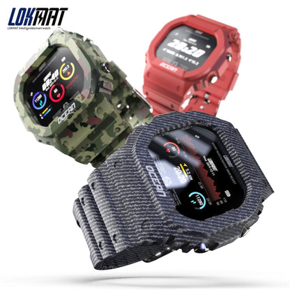 Lokmat OCEAN 1.14 inch TFT Touch Screen IP68 Waterproof Smart Watch, Support Information Reminder / Sleep Monitor / Sport Record(Denim Blue) - Smart Wear by Lokmat | Online Shopping UK | buy2fix