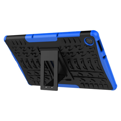 For Lenovo Tab M10 HD Gen 2 (TB-X306F) Tire Texture TPU+PC Shockproof Case with Holder(Blue) - For Lenovo by buy2fix | Online Shopping UK | buy2fix